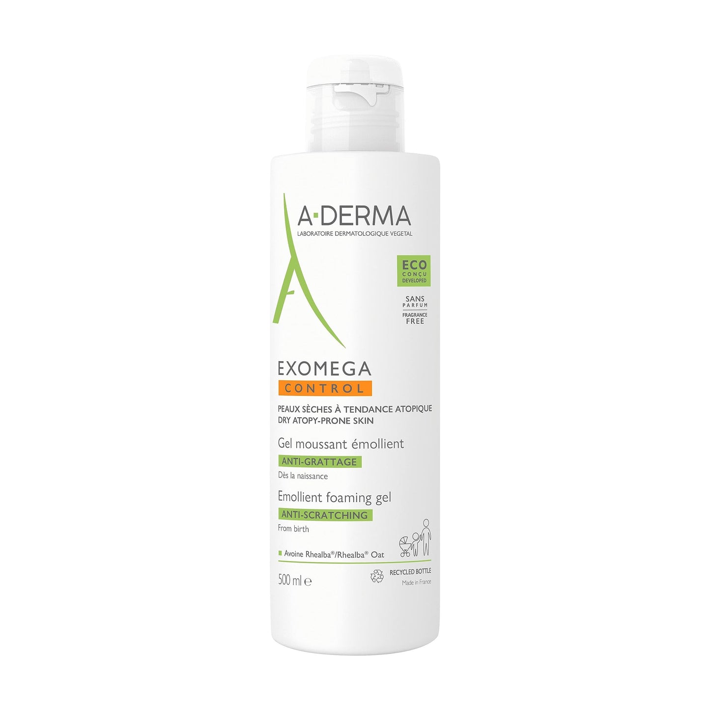A-DERMA EXOMEGA CONTROL Emollient Foaming Gel 500 ml
