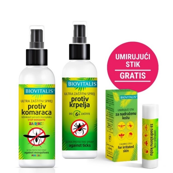 Repelenti Biovitalis (komarji, otroci + klopi)