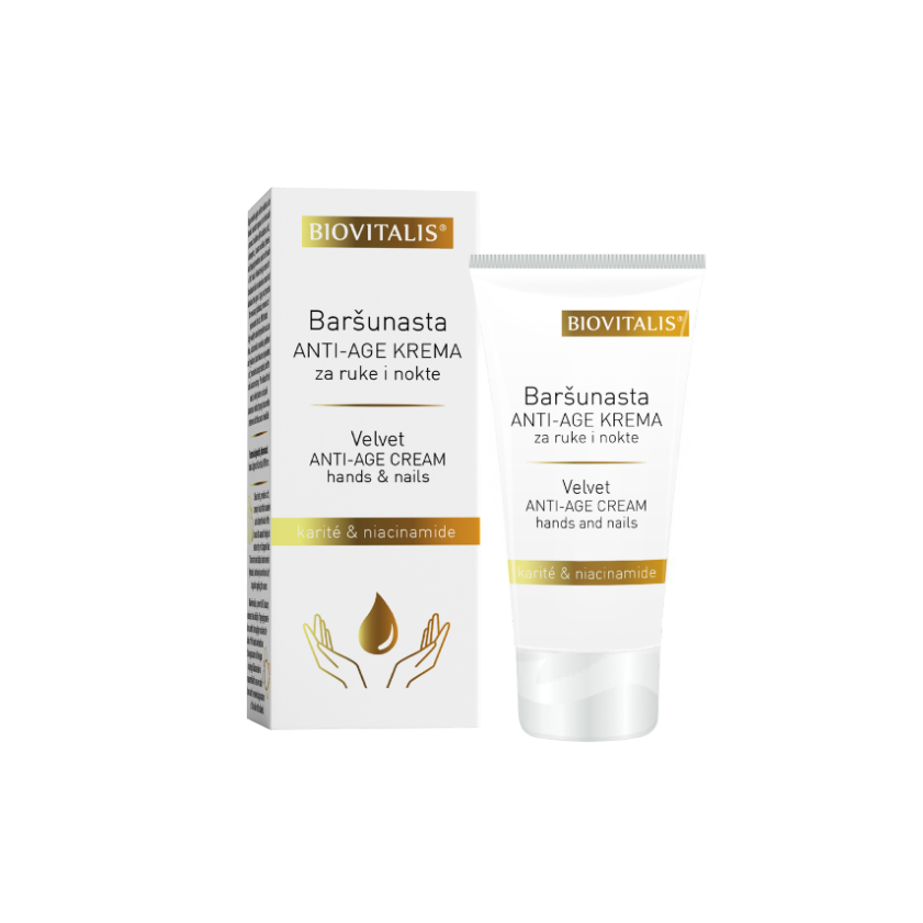 BioVitalis Velvet krema za roke in nohte proti staranju 50 ml