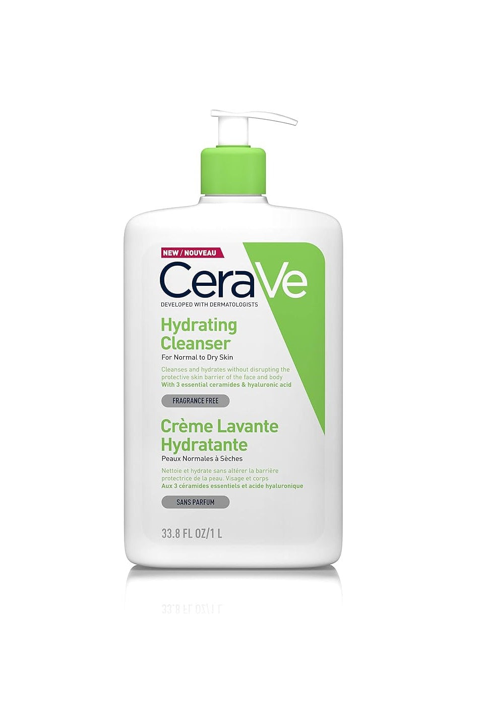 CeraVe Moisturizing Facial Cleansing Emulsion for Normal to Dry Skin 1 L