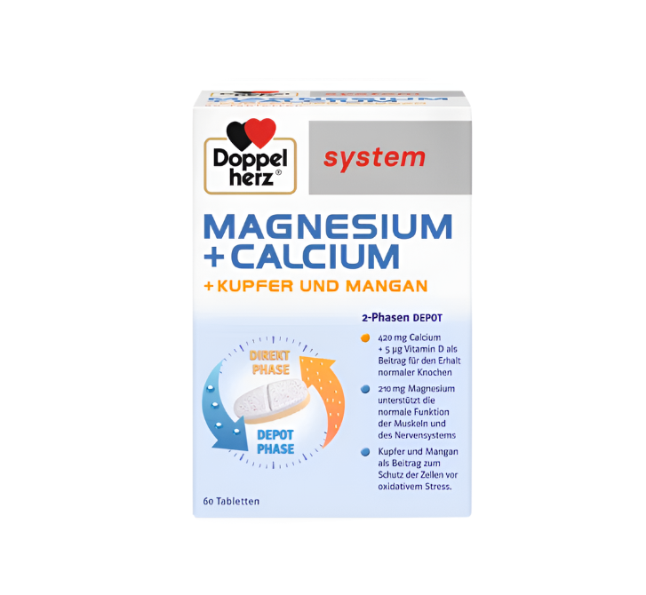 Doppelherz system MAGNEZIJ + KALCIJ, BAKAR I MANGAN DEPO