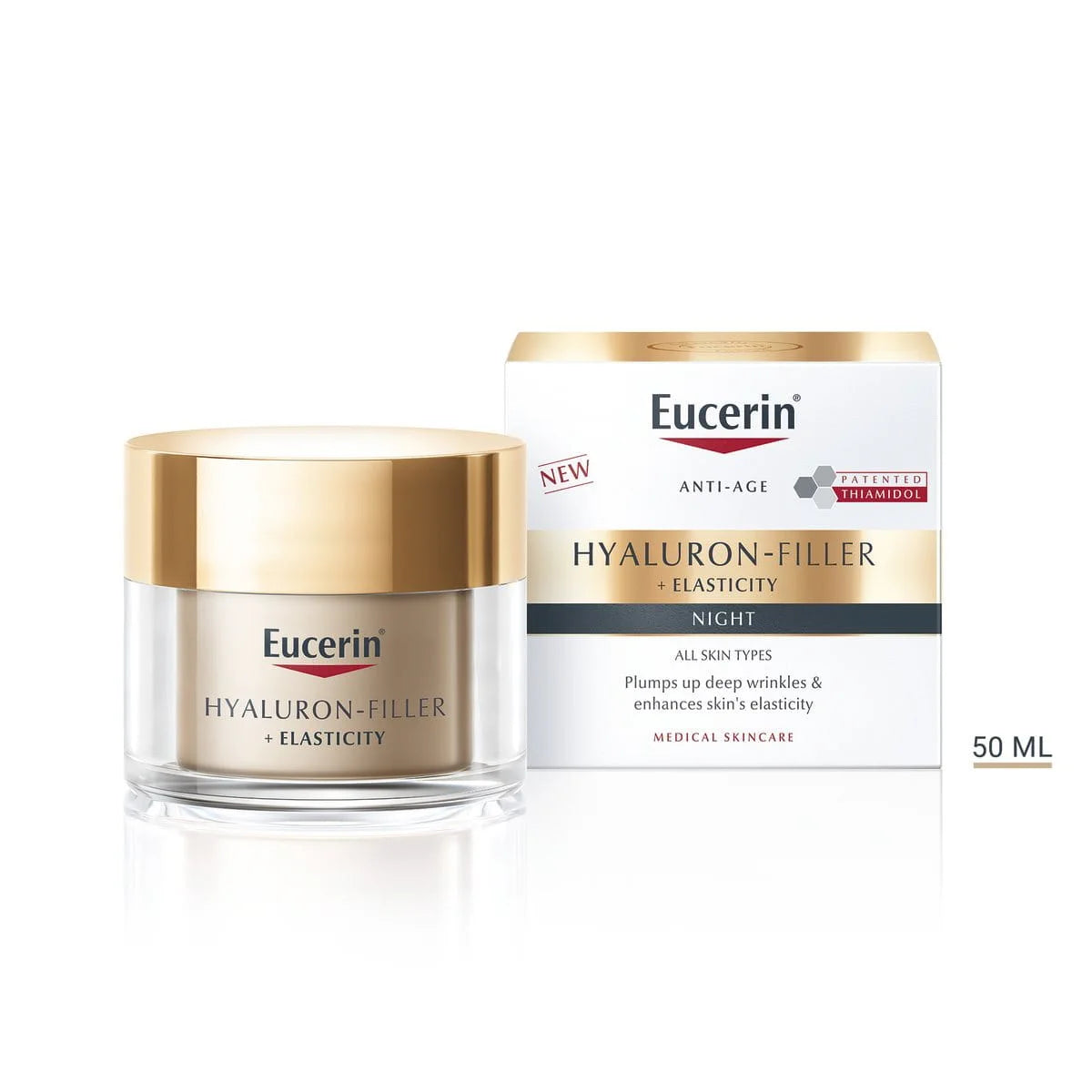 Eucerin Hyaluron-Filler + Elasticity noćna njega, 50ml