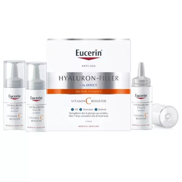 Eucerin Hyaluron-Filler Vitamin C booster 3x effect, 3x8ml