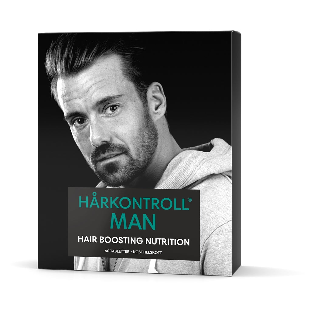Hårkontroll Man Boost for damaged and thinning hair – 60 tablets