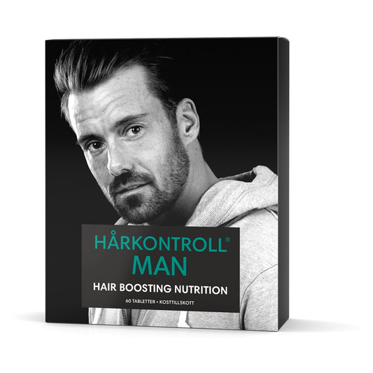 Hårkontroll Man Boost for damaged and thinning hair – 60 tablets