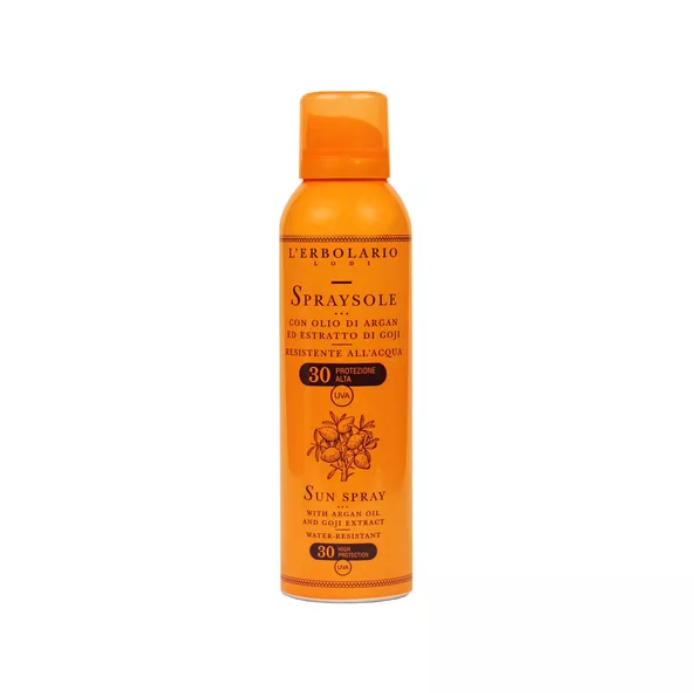 L'Erbolario Sun sprej za sunčanje argan i goji SPF 30, 150ml