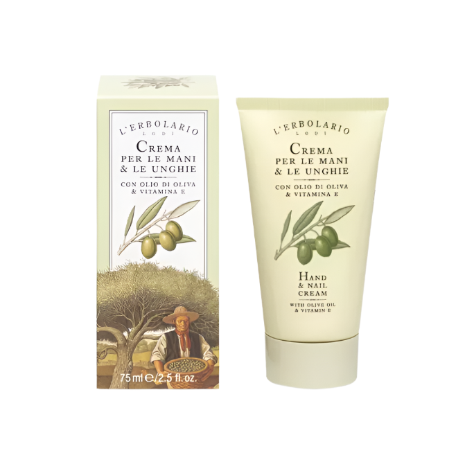 L'Erbolario hand and nail cream with olive oil and vitamin E 75ml