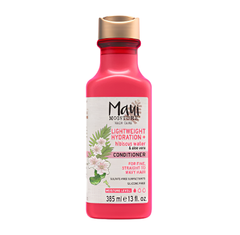 Maui Moisture Conditioner for daily hydration with hibiscus water (385 ml)