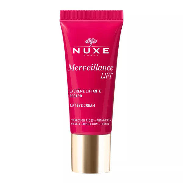 Nuxe Merveillance Lift eye cream tube, 15ml, for firming and smoothing the delicate eye area.