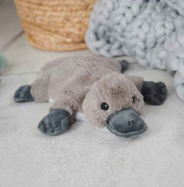Warmies Plush toy for soothing warmth or refreshing cooling - Amazing platypus