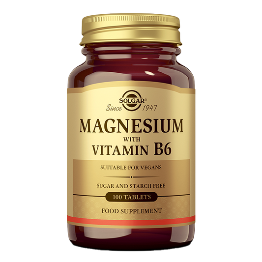 Magnezij Solgar z vitaminom B6