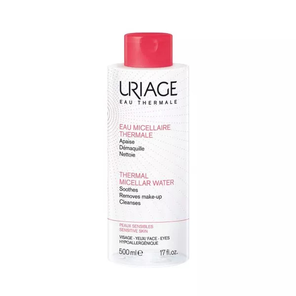 URIAGE Termalna micelarna voda za čišćenje osjetljive kože sklone crvenilu, 500 ml