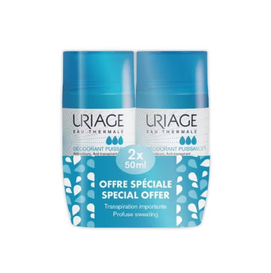 Uriage deodorant tri-active roll-on 50ml 1+1 gratis