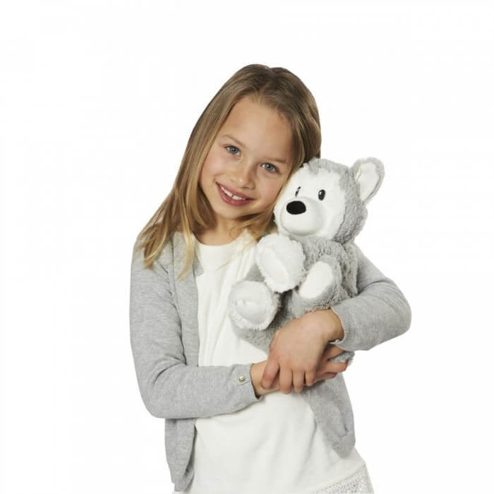 Warmies Plush toy for soothing warmth or refreshing cooling - Husky