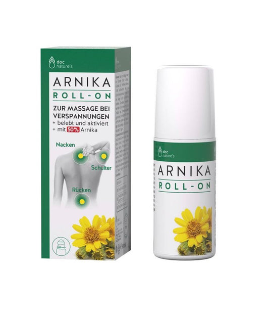 Doc Nature's Arnica Roll-On - For skin care after injuries and swelling 50 ml