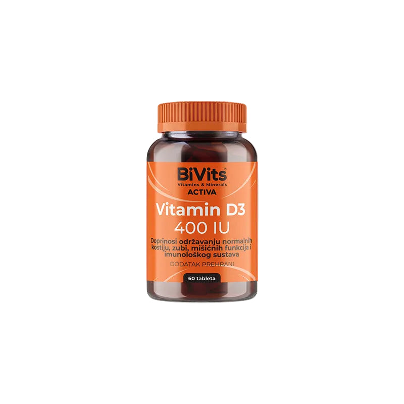 BiVits ACTIVA Vitamin D3 400 IU 60 tableta
