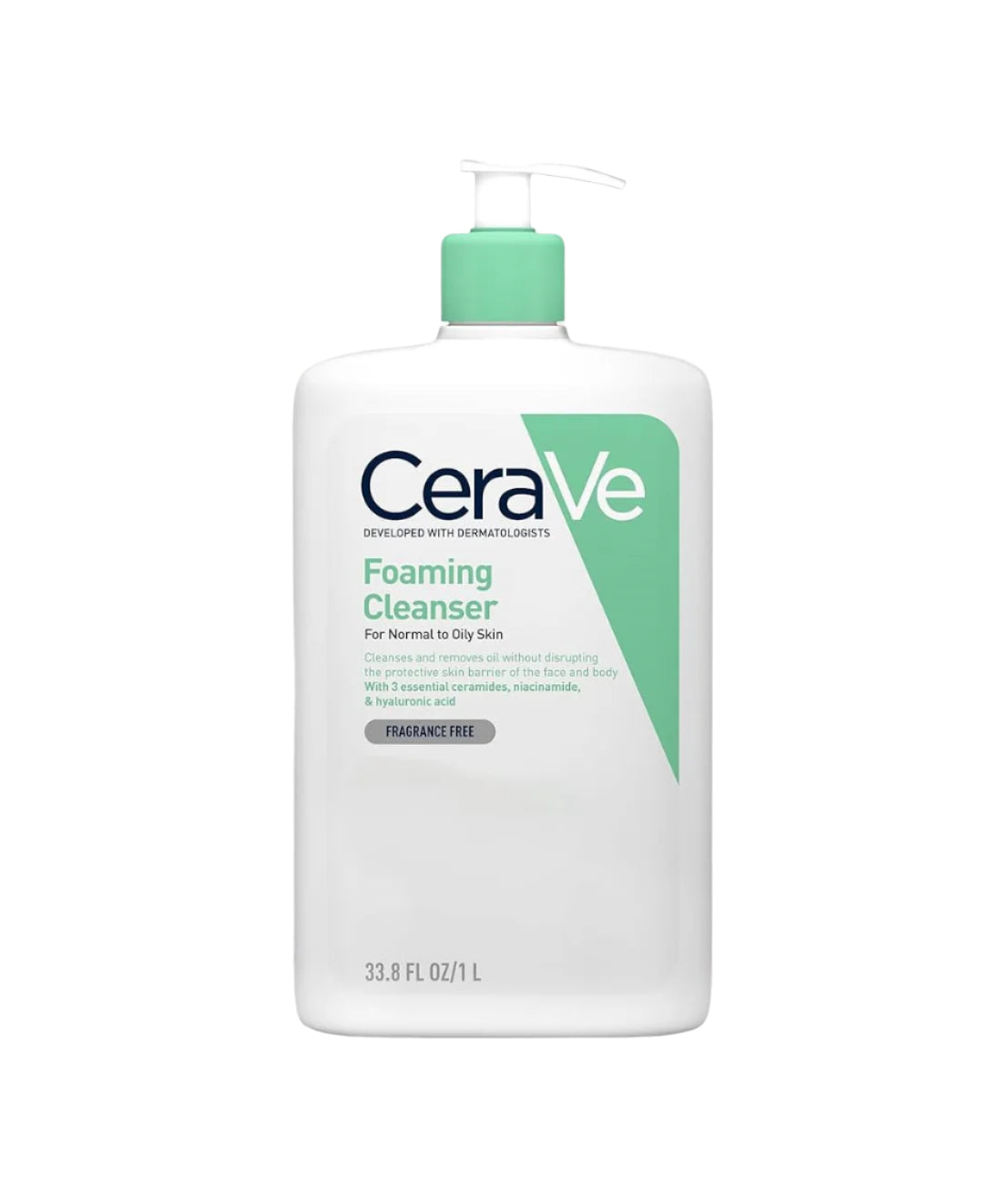 CeraVe Foaming Cleansing Gel for Normal to Oily Skin 1 L