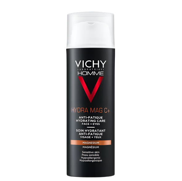 Vichy Homme Mag C+ hidratantna njega protiv znakova umora za lice i područje oko očiju, 50ml
