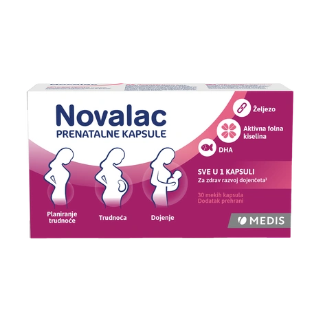 Novalac Prenatal 30 capsules – For a healthy pregnancy and baby's development