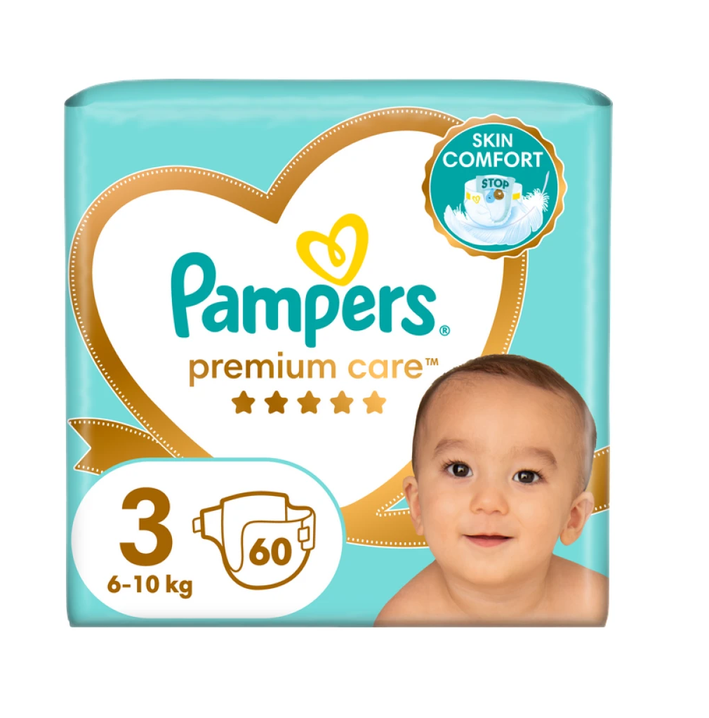 Pampers diapers Premium Care 3, 6-10 kg 60 pcs