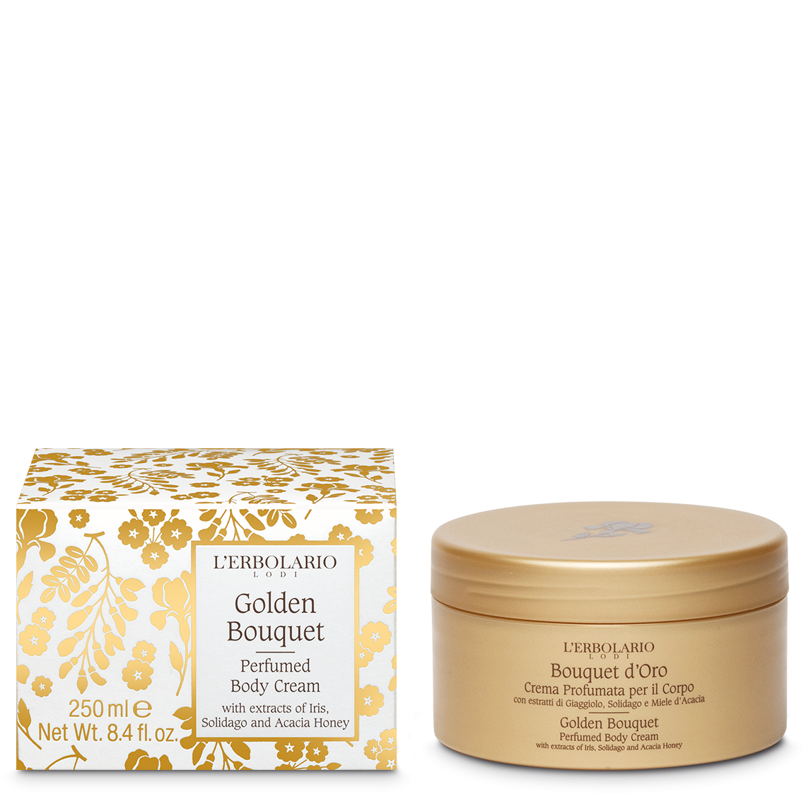 L'Erbolario Mirisna Krema za Tijelo Golden Bouquet 250ml