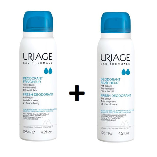 Uriage Deodorant Spray 125 ml (1+1 free)