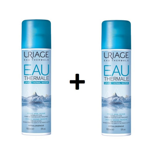 Uriage Thermal Water Spray - Natural skin care and refreshment 150ml (1+1 free)