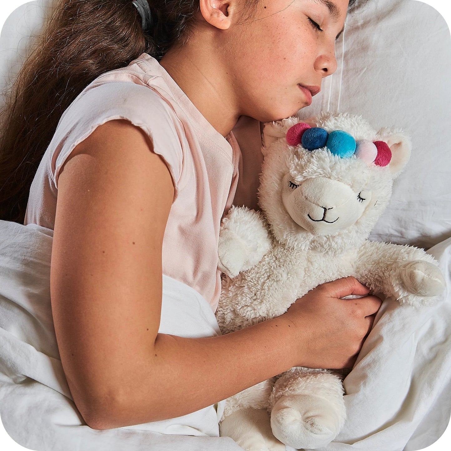 Warmies plush toy for soothing warmth or refreshing cooling - Llama