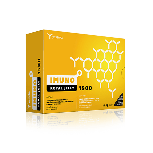 Yasenka Imuno Royal Jelly 1500 mg – For Strong Immunity and Energy 16 ampoules
