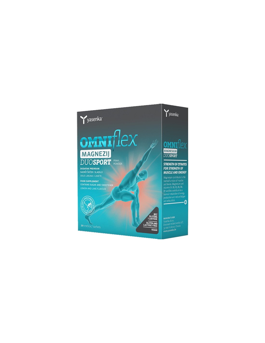 Yasenka Omniflex magnezij DUO SPORT dodatak prehrani s magnezijem i B vitaminima