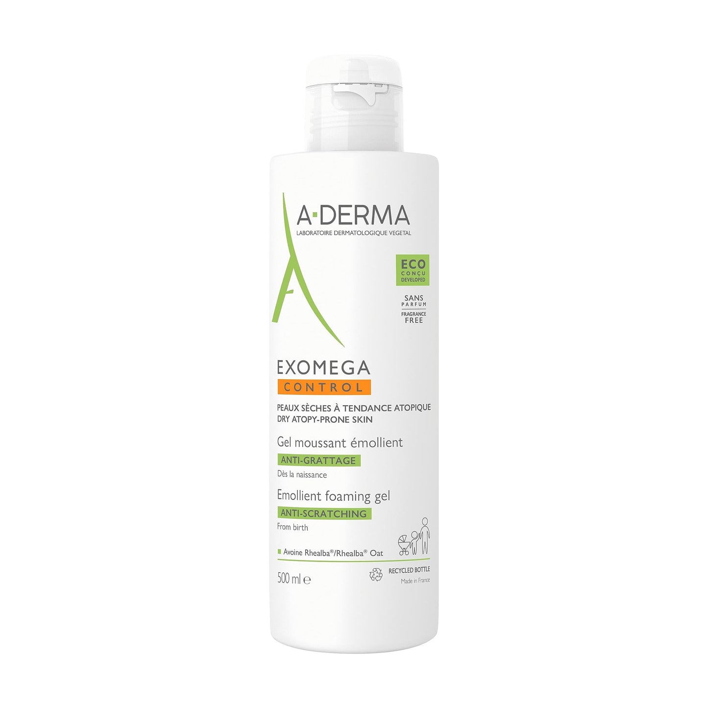 A-DERMA EXOMEGA CONTROL Emolijentni Pjenušavi Gel 500 ml