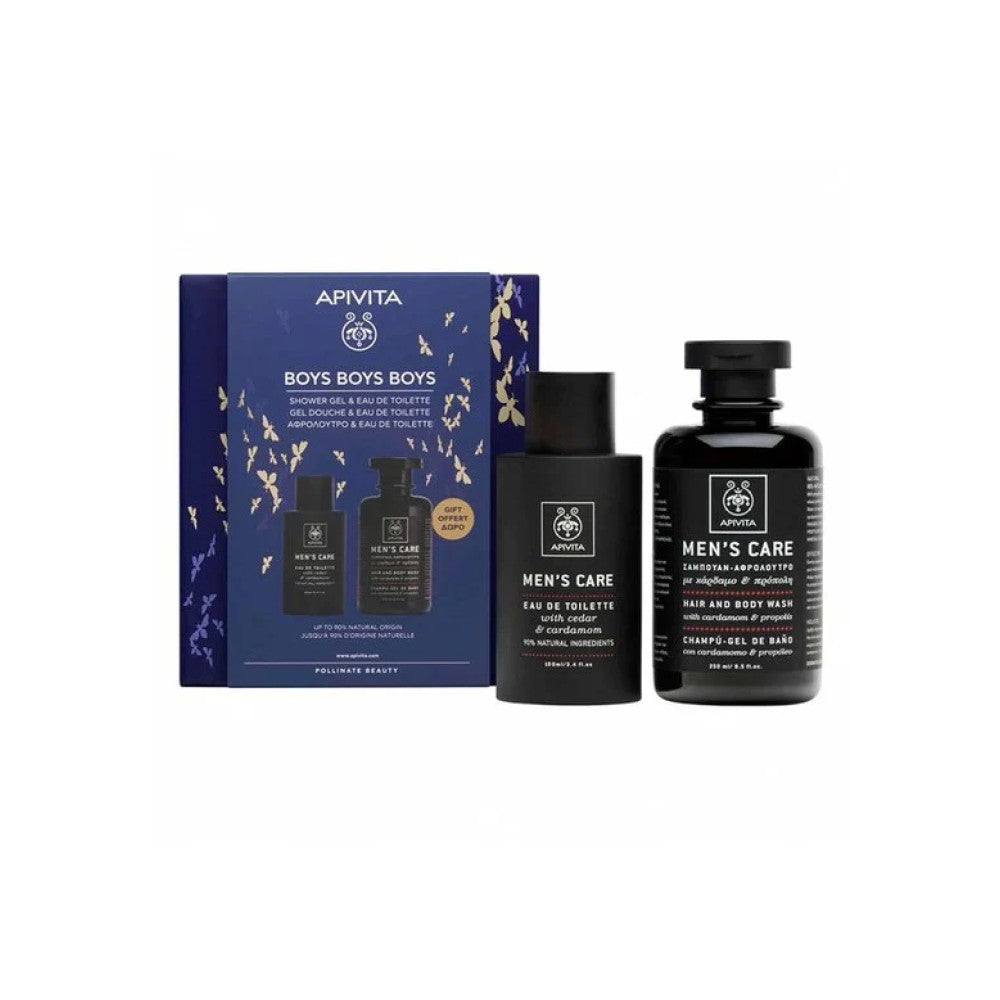 Apivita Boys Boys Boys Set: Eau De Toilette & Shampoo-Shower Gel