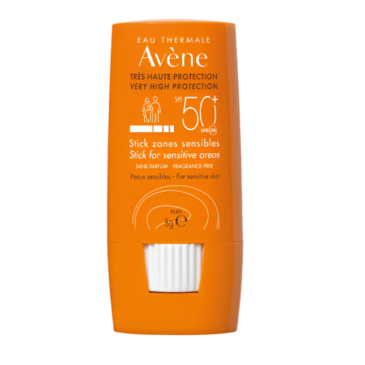 Avene Stik za osjetljiva područja SPF50+ zaštita od sunca za osjetljivu kožu 8g