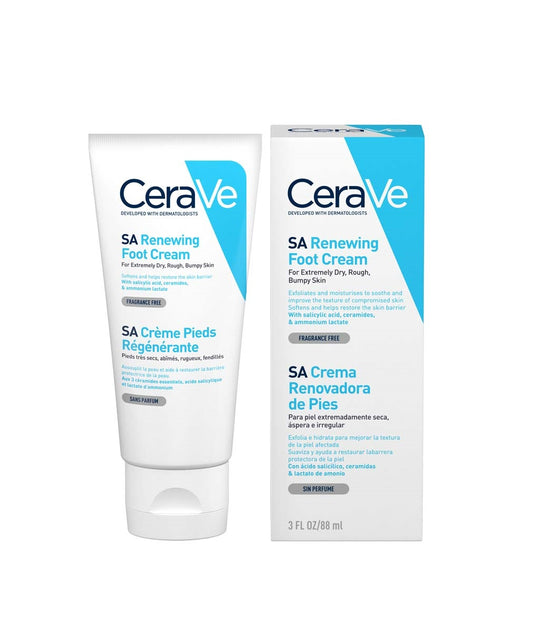 CeraVe SA Obnavljajuća Krema za Stopala za Ekstremno Suhu i Grubu Kožu 88 ml