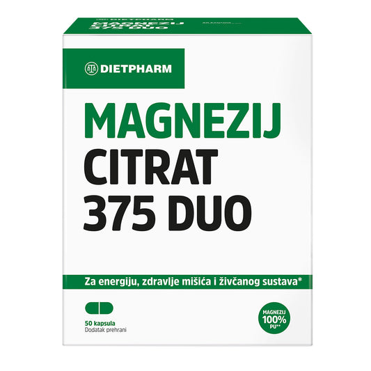 Dietpharm magnezijev citrat 375 DUO (50 kapsul)