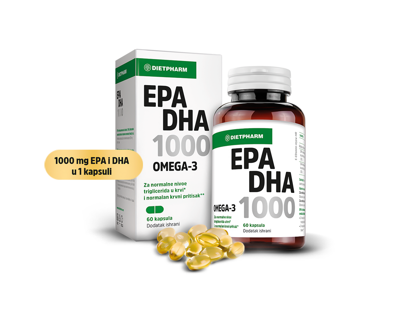 Dietpharm EPA DHA 1000 Omega-3 (60 kapsul)