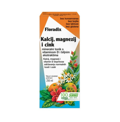 Dietpharm Floradix tekući kalcij, magnezij i cink 250 ml