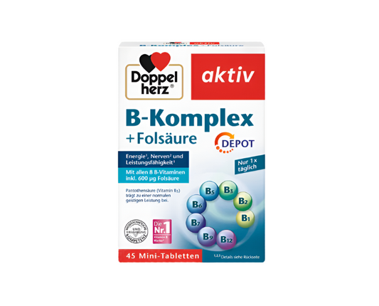 Doppelherz aktiv B-Kompleks DEPO + Folna Kiselina