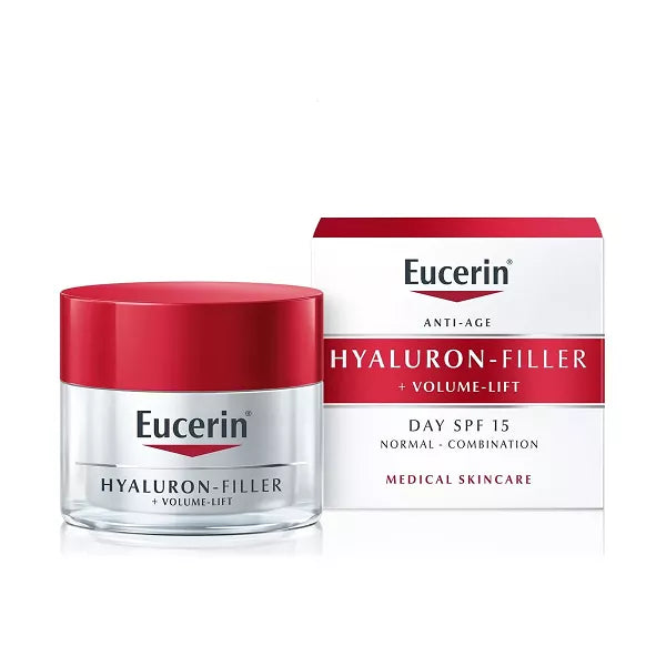 Eucerin Hyaluron-Filler + Volume-Lift dnevna krema za suhu kožu SPF15, 50ml