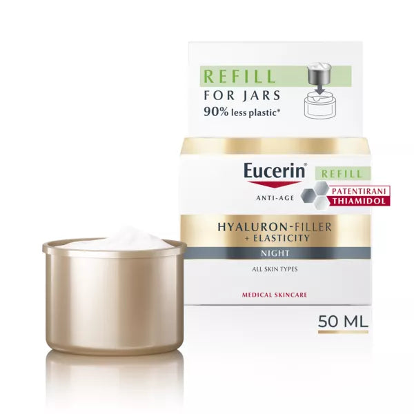 Eucerin Hyaluron-Filler + Elasticity noćna njega Refill, 50ml