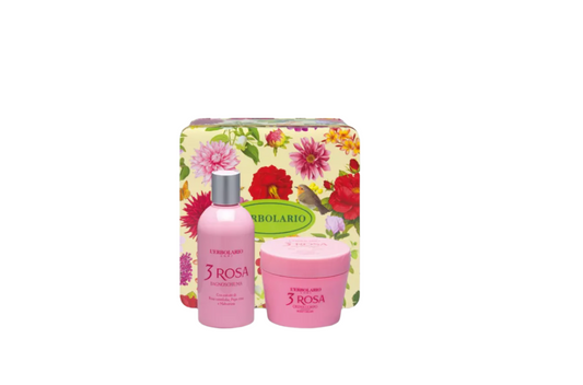 L'Erbolario Promo package in an elegant metal box 3 Rosa