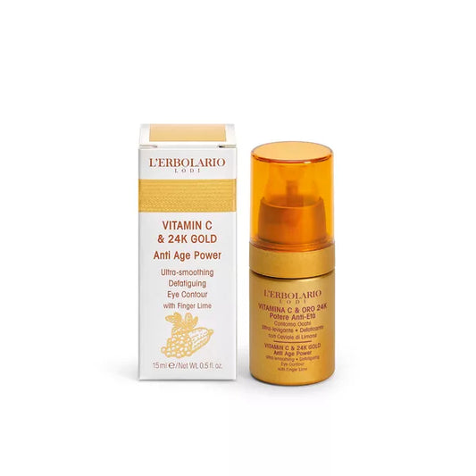 L'Erbolario Vitamin C&24k gold krema oko očiju 15 ml