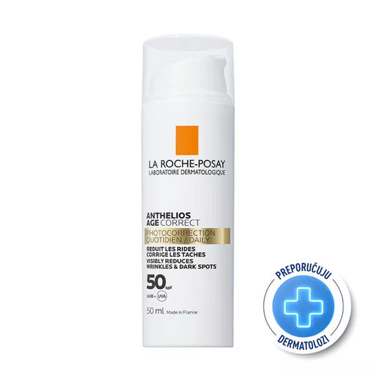 La Roche-Posay ANTHELIOS Age Correct SPF50 – Svakodnevna zaštita protiv znakova starenja, 50 ml
