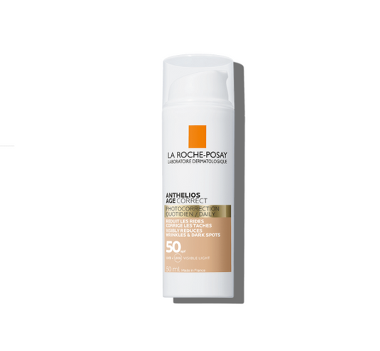 La Roche-Posay ANTHELIOS Age Correct SPF50 Tonirana svakodnevna zaštita protiv znakova starenja, 50 ml