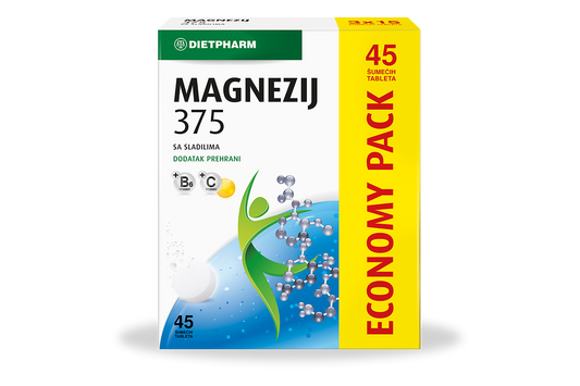 Dietpharm Magnezij 375 (45 šumecih tableta)