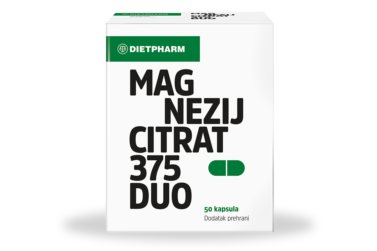 Dietpharm magnezijev citrat 375 DUO (50 kapsul)