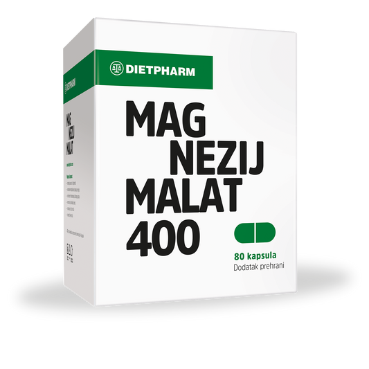 Dietpharm Magnezij Malat 400 Prašak (80 kapsula)