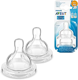 Philips Avent 6m+ Anti-Colic Sisači s Brzim Protokom za Classic+ Bočice (Pakiranje od 2 kom)