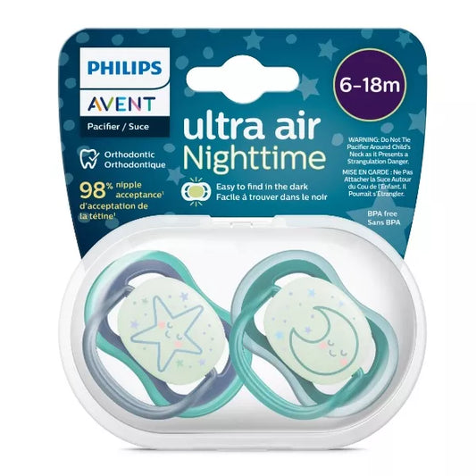 Philips Avent duda varalica 6- 18mj, ultra air Nighttime