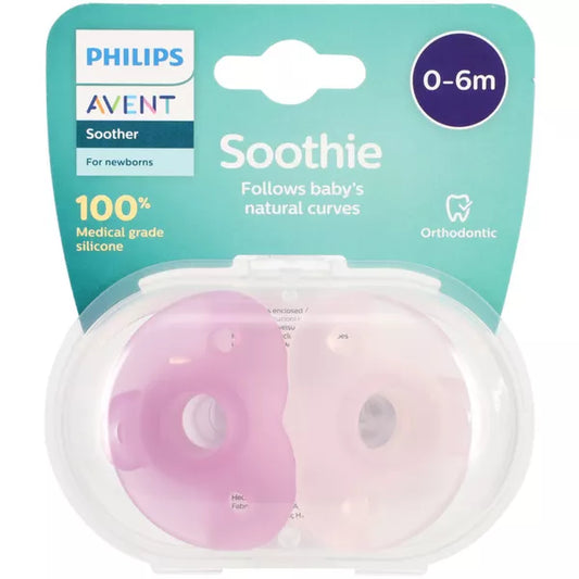 Philips Avent duda varalica soothie 0-6mj, roza